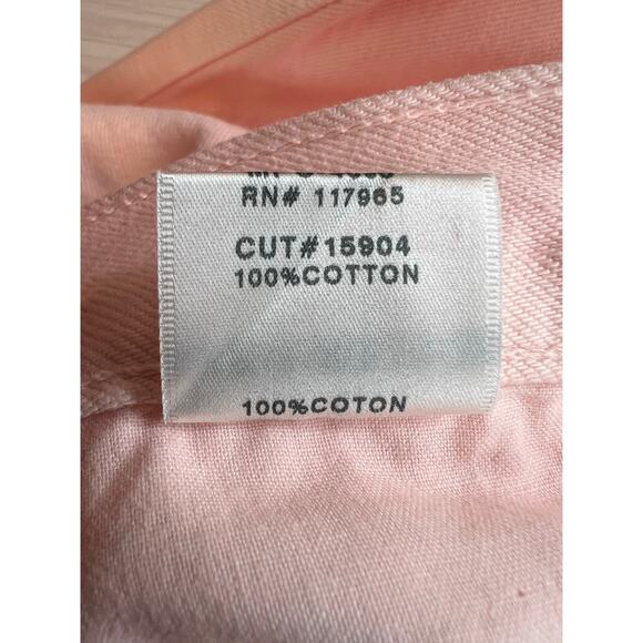 J BRAND Heather Button Fly Jeans in Lulled Cropped in Pink Women's Size 32 = 12 - Picture 10 of 12